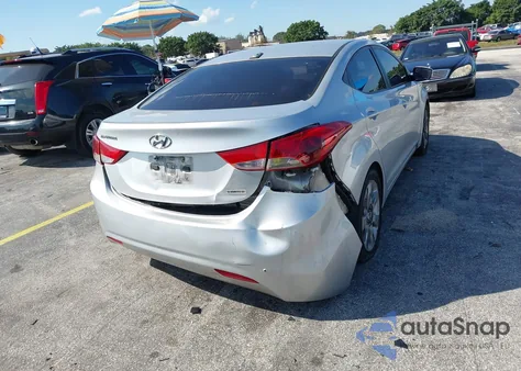 2013 Hyundai Elantra Limited из США, поврежденный, VIN KMHDH4AE2DU556722